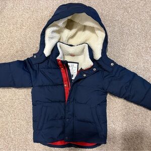 Navy Blue Kids Jacket with Hood